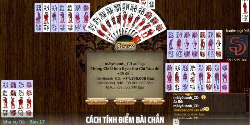 Cách tính điểm trong game bài Chắn cho người mới tìm hiểu